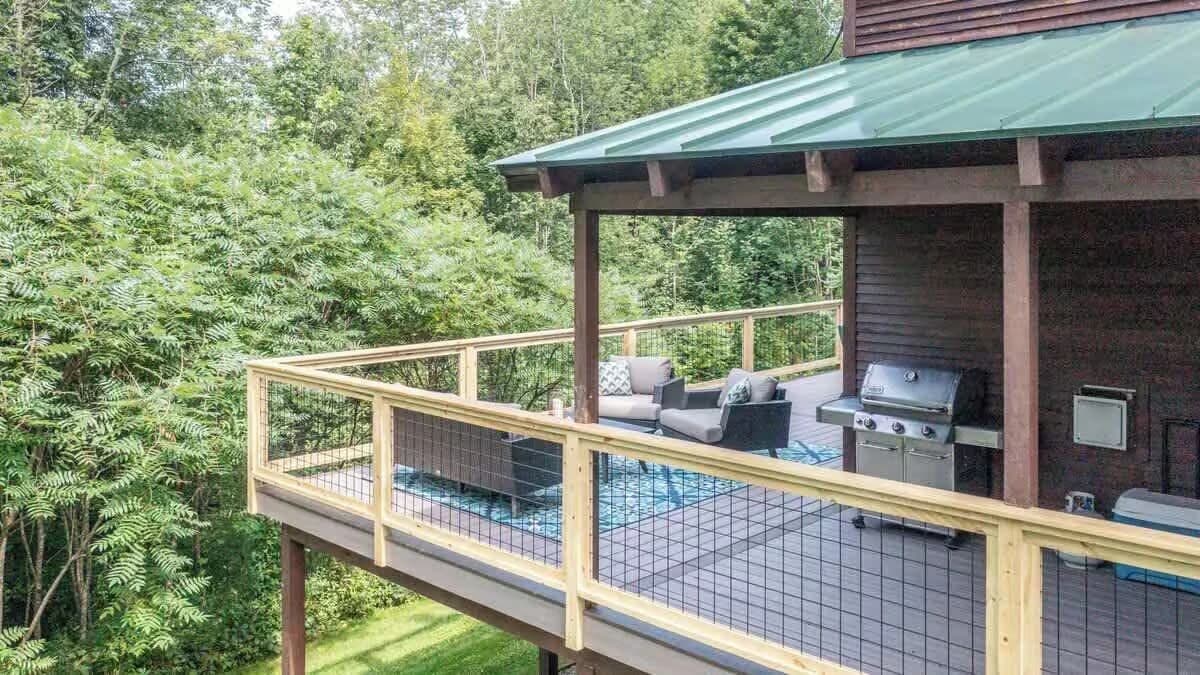 Mountain Pines view from the hot tub