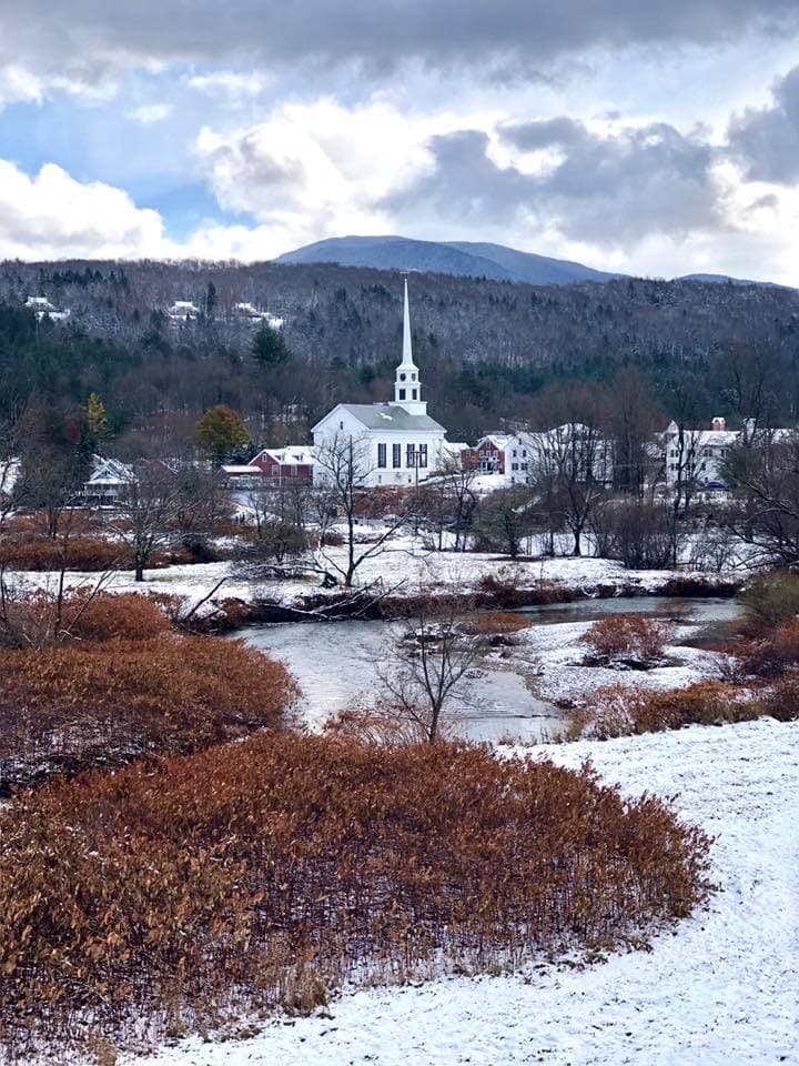 Downtown Stowe in the winter